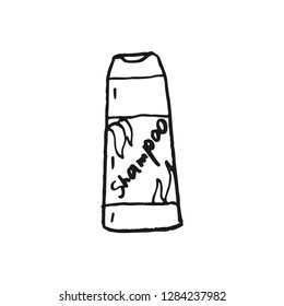 shampoo vector doodle sketch isolated on white background