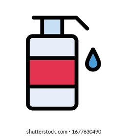 shampoo vector flat color icon 