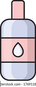 shampoo vector flat color icon 