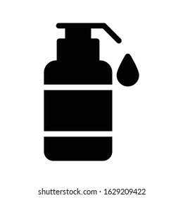 shampoo vector glyph flat icon 
