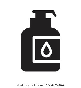 shampoo vector glyph flat icon 