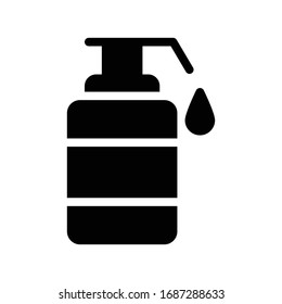 shampoo vector glyph flat icon 