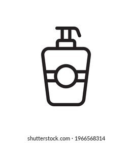 Icono vector de champú. Símbolo De Belleza Y SPA EPS 10 FIle