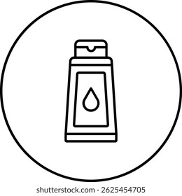 Ícone de vetor de xampu. Pode ser usado para impressão, aplicativos móveis e da Web.