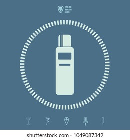 shampoo  vector icon. Flat design style