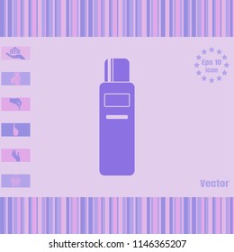 shampoo  vector icon. Flat design style