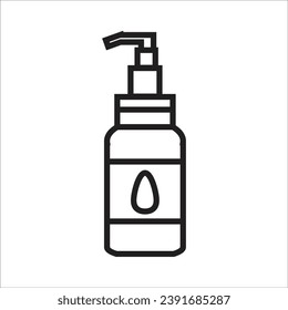shampoo vector icon line new