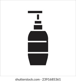 línea de icono de vector de champú nueva