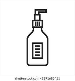 shampoo vector icon line new