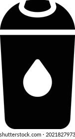shampoo vector illustration isolated on a transparent background . glyph vector icons for concept or web graphics.
