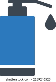 shampoo vector illustration isolated on a transparent background. glyph vector icons for concept or web graphics.