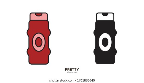 Shampoo vector illustration lineal color and filled design
