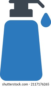 Ilustración del vector de champú en un fondo transparente.Símbolos de calidad premium.Icono vector glifos para el diseño de concepto y gráfico.