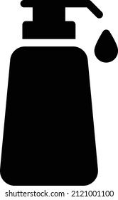 Ilustración del vector de champú en un fondo transparente.Símbolos de calidad premium.Icono vector glifos para el diseño de concepto y gráfico.