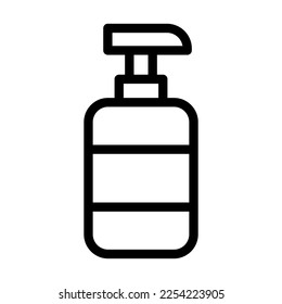 Diseño de icono de línea de vector de champú