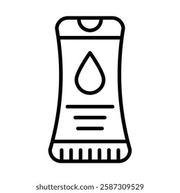 Shampoo Vector Line Icon Design