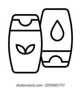 Shampoo Vector Line Icon Design