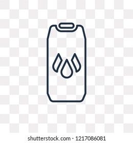 Shampoo vector outline icon isolated on transparent background, high quality linear Shampoo transparency concept can be used web and mobile