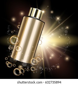 shampoo, vector, product, beauty, cream, hygiene, package