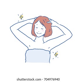 shampoo woman