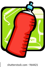 Shampoo.Pantone colors.Vector illustration