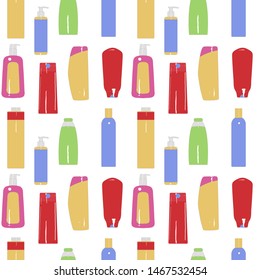 shampoos seamless background different color with highlights
