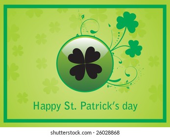 shamrock background with border design
