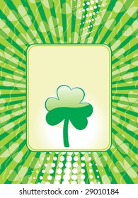 shamrock background greeting cards
