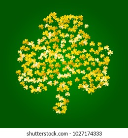 Shamrock background for Saint Patricks Day.