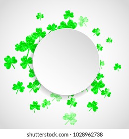 Shamrock background for Saint Patricks Day. 