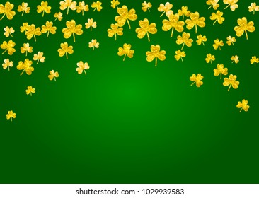 Shamrock background for Saint Patricks Day. 
