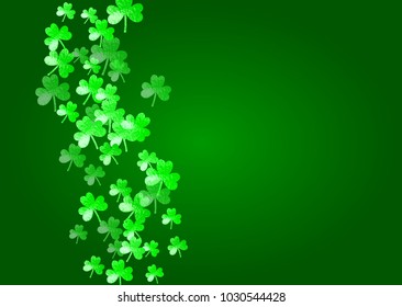 Shamrock background for Saint Patricks Day. 