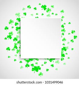 Shamrock background for Saint Patricks Day. 