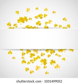 Shamrock background for Saint Patricks Day. 