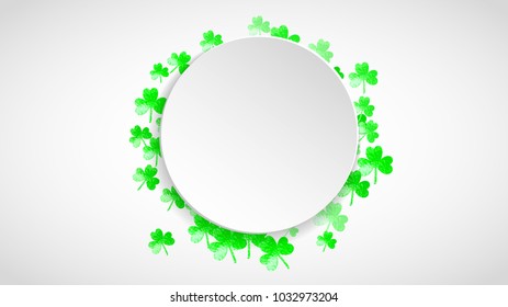 Shamrock background for Saint Patricks Day. 