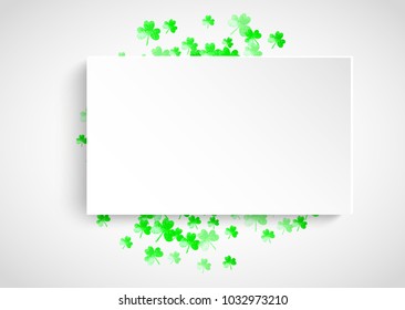 Shamrock background for Saint Patricks Day. 