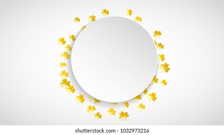 Shamrock background for Saint Patricks Day. 