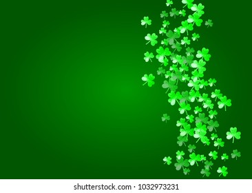 Shamrock background for Saint Patricks Day. 