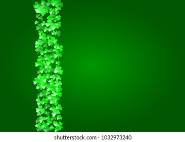 Shamrock background for Saint Patricks Day. 