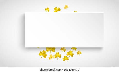 Shamrock background for Saint Patricks Day. 