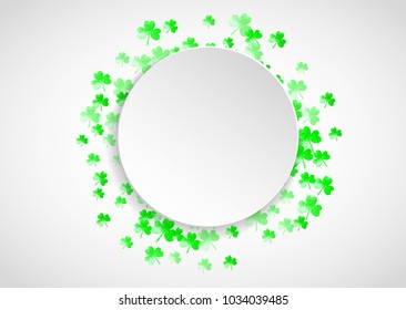 Shamrock background for Saint Patricks Day. 