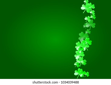 Shamrock background for Saint Patricks Day. 