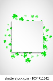 Shamrock background for Saint Patricks Day. 