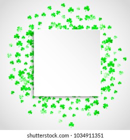 Shamrock background for Saint Patricks Day. 