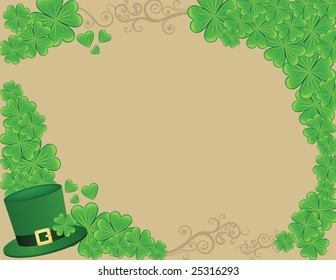 Shamrock Background Template