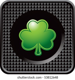 shamrock black checkered web button