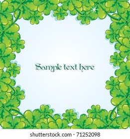 Shamrock border , vector