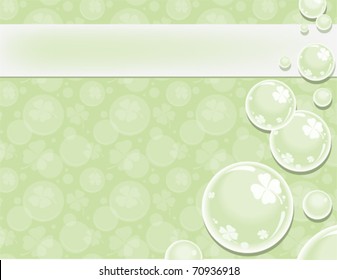 Shamrock Bubble Background