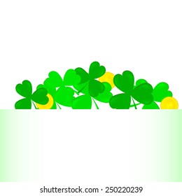 Shamrock, clover design, perfect for St. Patrick's Day. 