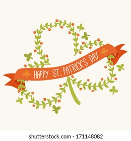 Shamrock, clover design, symbol of St. Patrick's Day